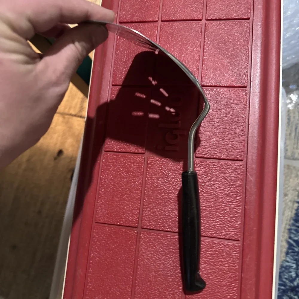 Foley Vintage Stainless Steel Spatula Lifter Curved Slotted Flipper 5.25